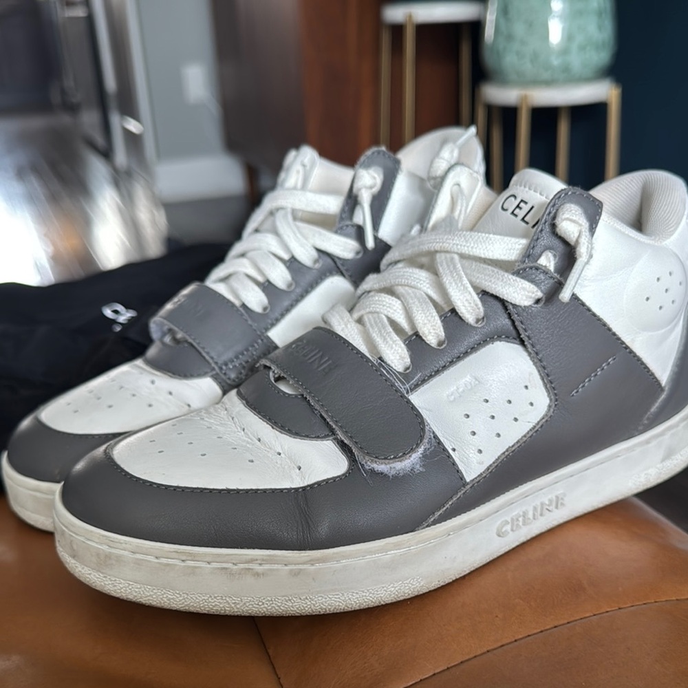 Celine Two-Tone Leather Sneakers